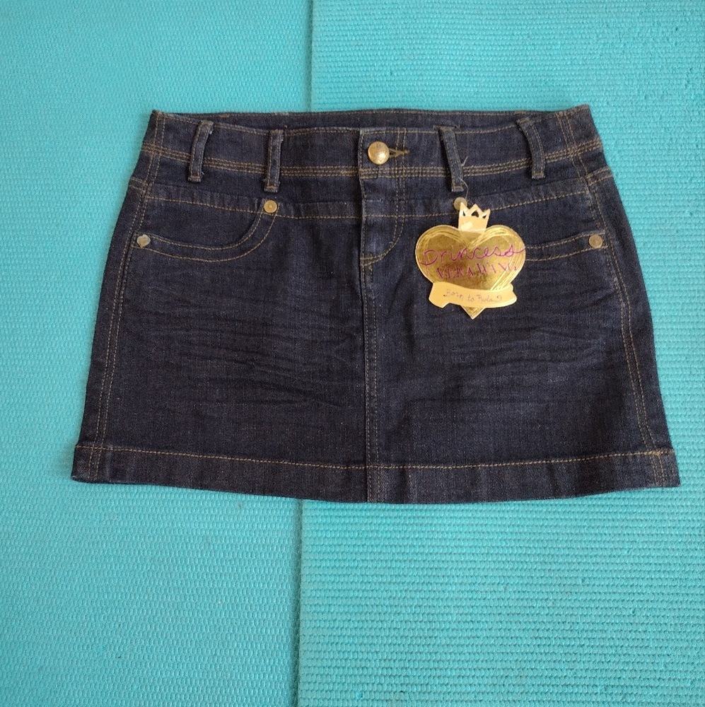 NWT Princess Vera Wang Jean Denim Womens Mini Skirt Blue Size 3